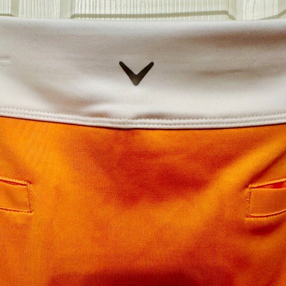 CALLAWAY TRUESCULP PAPAYA PEACH OPTI-DRI GOLF AND TENNIS SKORT LARGE 12-14 - Picture 4 of 7